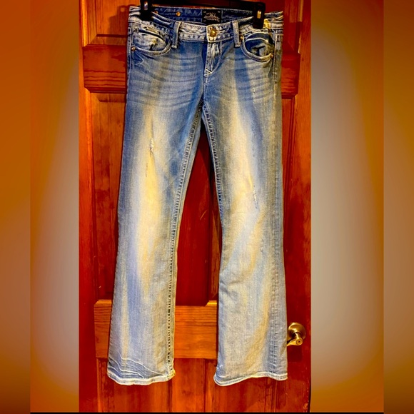 Rerock for Express Womens Size 4
Distressed Low Rise Jeans - Picture 1 of 10